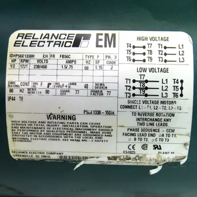 USED RELIANCE ELECTRIC / DODGE TIGEAR P56X1338H / 13Q07R56