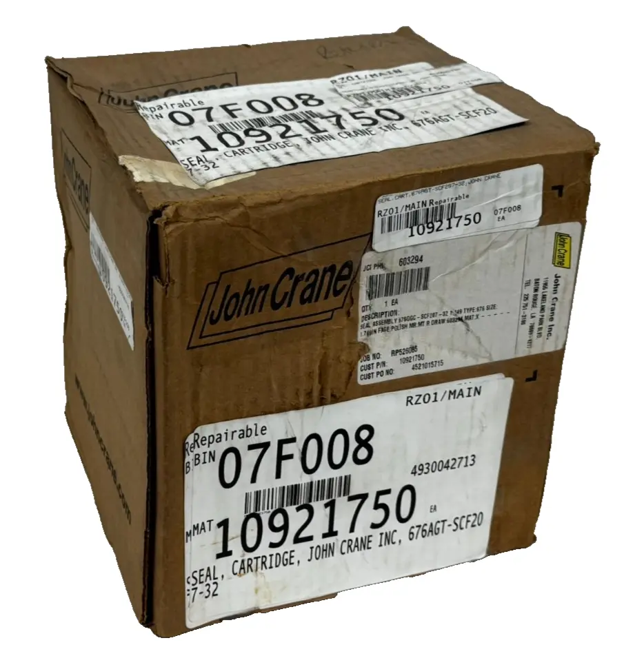 NEW JOHN CRANE 10921750 SEAL CARTRIDGE 676AGT-SCF207-32 1.749"