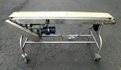 USED 8 X 66 SS BELT CONVEYOR 8 X 66