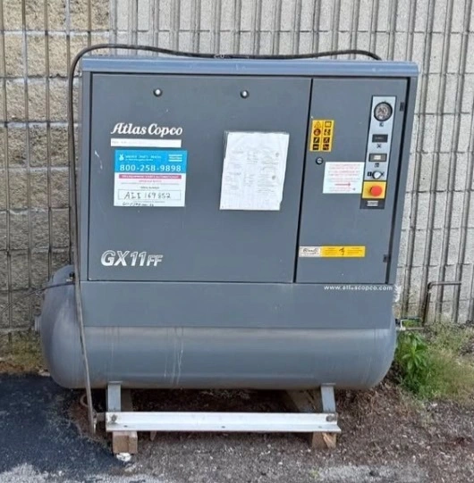 Used 2007 ATLAS COPCO GX11 FF Rotary Screw & Sliding Vane Air Compressors Massachusetts US | ARC Equipment Corp #1181954