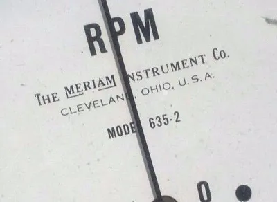 USED MERIAM 635-2 INDICATION TACHOMETER 6352