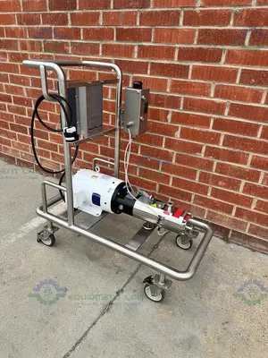USED AXIFLOW STSC 50-16 STAINLESS STEEL TWIN SCREW PUMP W/ CONTROLLER, HEATING, 5HP