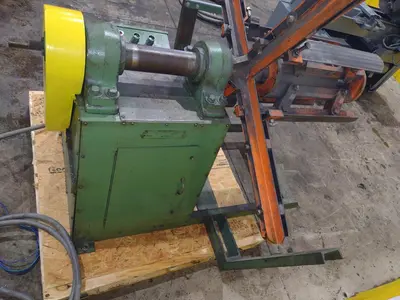 5,000 LB X 24" X 60" OD BRADBURY MOTORIZED COIL REEL UNCOILER: YOBRO #24950