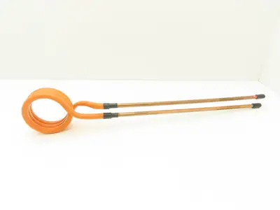 Thermatool Induction Coil High Freq 3"ID Triple Turn Tubes 16"