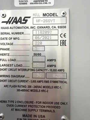 2021 HAAS VF-2SSYT Vertical Machining Centers CNC | CNC EXCHANGE (12)