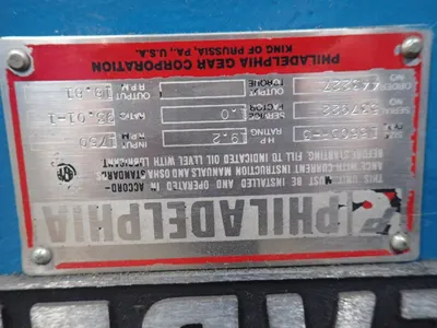 Philadephia  19.2 Hp Gear Reducer
