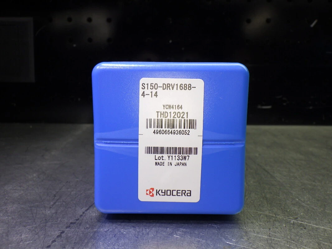 Kyocera 1.688" Coolant Thru 4xD Drill 1.5" Shank S150-DRV1688-4-14 (LOC3295)