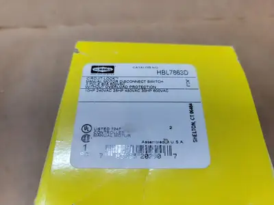 New | in-Stock HUBBELL HBL7863D Switchgears British Columbia CA | Lenmark #1438243
