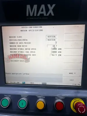 Used HURCO VM10 2013 Vertical Machining Centers Michigan US | Vander Ziel Machinery Sales #483170