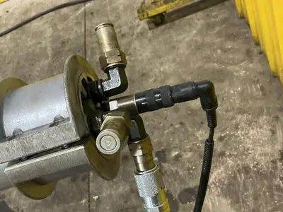 12' LNS MODEL 3.20HS-4.8 HYDRAULIC CNC LATHE MAGAZINE STYLE BAR FEEDER: YOBRO #25107