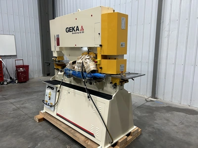 Geka 85 Ton Ironworker, Model Bendicrop 85SD, With Holders – NEW
