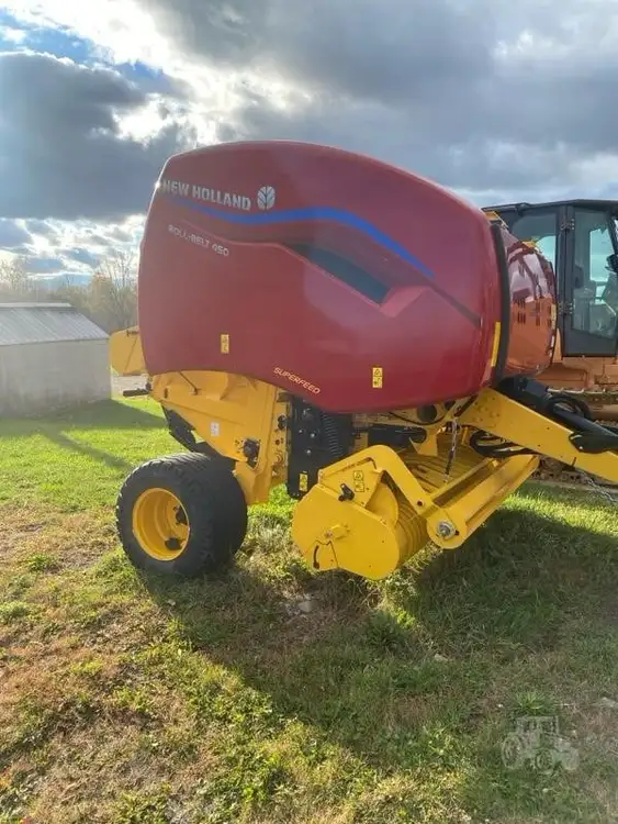 New | in-Stock 2025 NEW HOLLAND ROLL-BELT 450 Square Balers Maine US | Beauregard Equipment #1511372