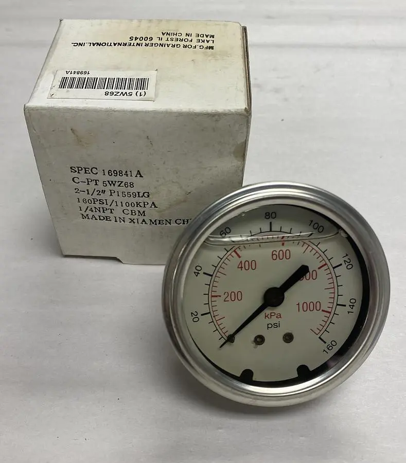 New | in-Stock GRAINGER 5WZ68 Universal Pressure Meters Ohio US | Surplus Asset Holdings #1226032