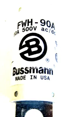 NEW LOT OF 6 BUSSMANN FWH-90A FUSES 500V 90AMP FWH90A