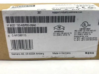 NEW SIEMENS 6ES7 193-6BP00-0BA0