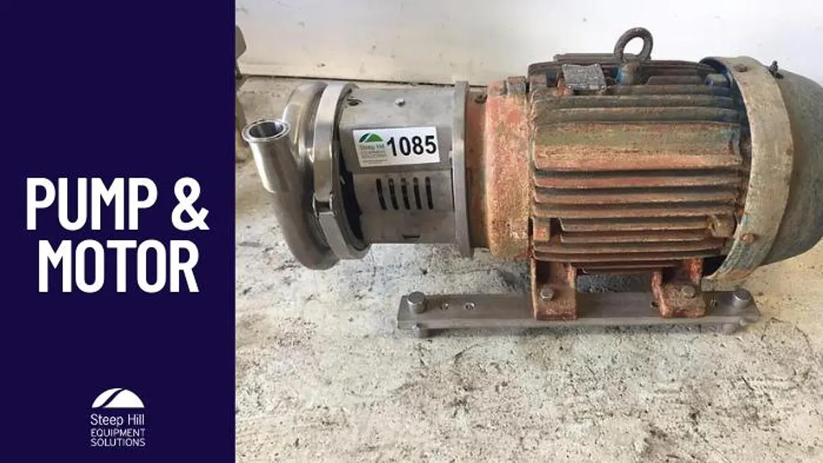 USED WEG (MOTOR), AMPCO PUMPS (MOTOR) 01536EP3E254T, (PUMP) C318MD25T-E