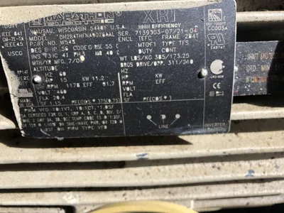 Eaton Vickers Hydraulic Power Unit 123AL00878A 15 hp electric motor w/pump