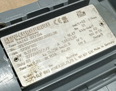 USED SEW-EURODRIVE SA47/TDRS71S4