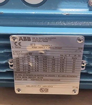 NEW ABB M3BP-80MLG-4-IMB14/1M3601