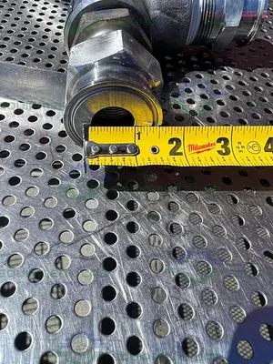 USED CHALMERS & KUBECK 19226LCO PRESSURE RELIEF VALVE 70 PSI, 1" SANITARY FITTING
