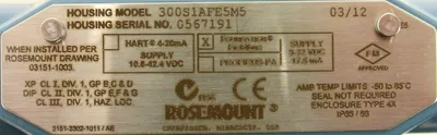 NEW ROSEMOUNT 3051S1CD2A2E11F1AE5M5 PRESSURE TRANSMITTER 3051S*6110056