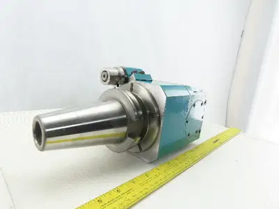PDQ 402-24-011 CNC Cat 50 Right Angle Tooling 3:1 Gear Reduction Head