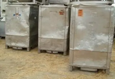 Bin, 50 CF, S/st, 46" X 41" X 43", Tote, (18) #H733269