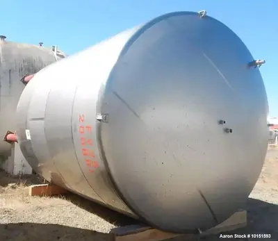 Used 8,400 Gallon (200 BBL) Stainless Steel Jacketed Tank – Cone Bottom Fermentation & Storage Vessel with CIP