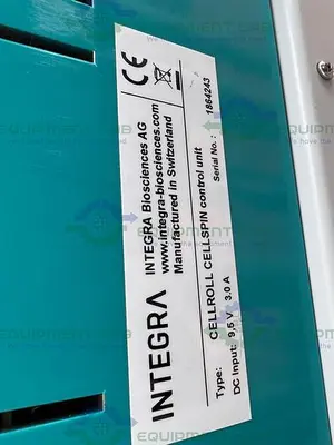 USED INTEGRA BIOSCIENCES CELL ROLL CELL SPIN CONTROL UNIT W/ CELL ROLL MOTOR UNIT