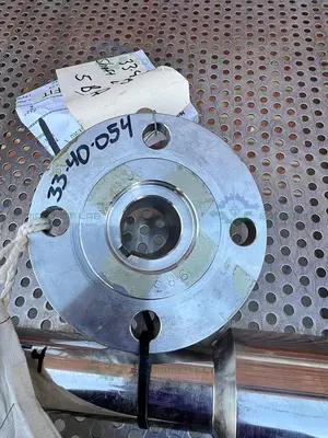 NEW SPX STAINLESS STEEL MIXING TANK IMPELLER  100"  X 14" X 1.5" W/ FLANGE FITTING