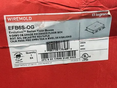 New | in-Stock WIREMOLD EFB6SOG Electrical Boxes Ohio US | HGR 24 #1291984