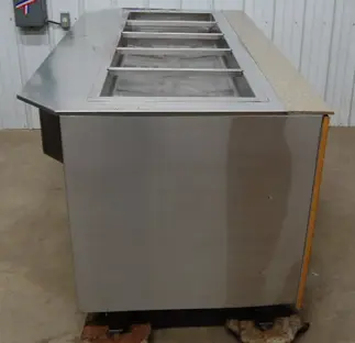 142-1153 Southern Case Arts 5 Pan Food Warmer with Alto Shaam Hot Drawers
