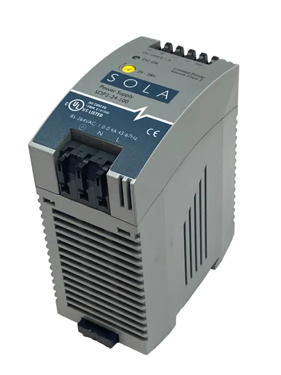 Used Emerson SolaHD DIN Rail Power Supply, 24-28VDC, 2.1A 85-264VAC 50W DIN Rail Power Supplies Michigan US | Maverick Industrial Sales #1395174