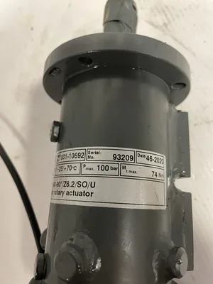 Eckart 001-10692 Hydraulic Rotary Actuator 1450psi 74nm