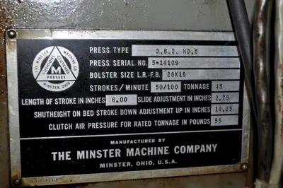 USED MINSTER NO 5