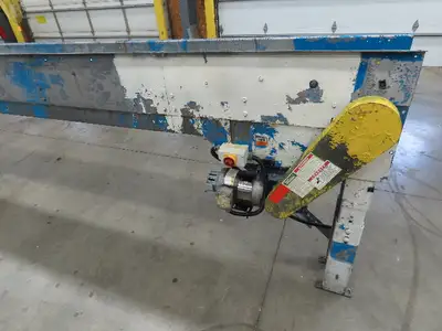New London Engineering 8"x 20' Plastic Roller Belt Accumulating Conveyor 460V