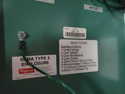 Control Panel w/ 2.0 KVA Transformer 9TB1B0156, 40A, 600V Disconnect Switch