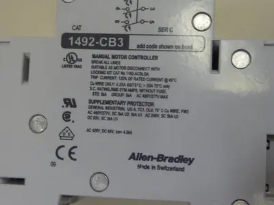 USED ALLEN BRADLEY 1492-CB3/G050 SER C