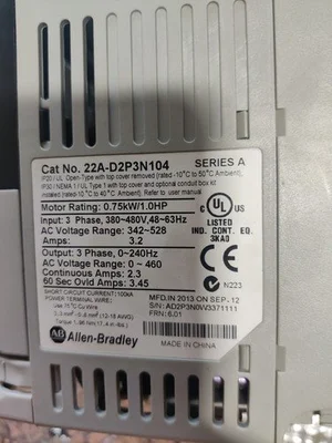 USED ALLEN-BRADLEY 22A-D2P3N104
