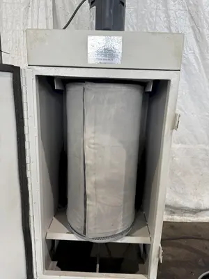 CYCLONE SAND BLAST CABINET W/ DUST COLLECTOR. STOCK # 0236325.