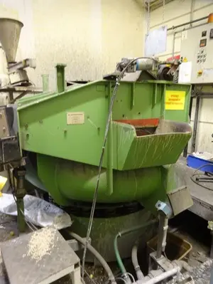 USED ROSLER ROTOFINISH DEBURRING LINE + DRYER
