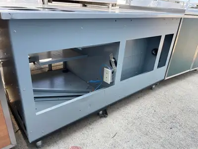 Used Falcon Restaurant Supply Used 61" Stainless Steel Work Counter Drink Station Table - SS244 Underbar Equipment Illinois US | Falcon Restaurant Supply #1376020