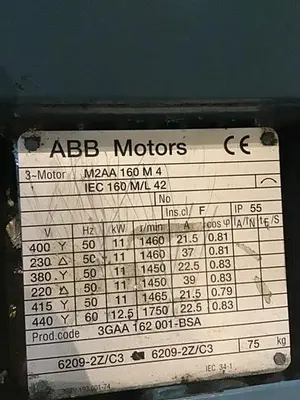 USED ABB M2AA 160 M4