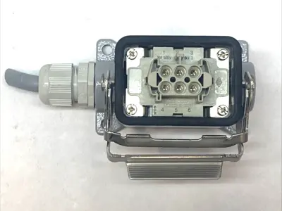 Used ILME Socket Enclosure w/ 16A 500V 6-Pin Socket Connector Accessories Michigan US | Maverick Industrial Sales #1400769