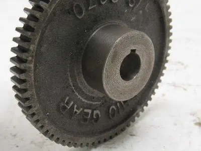 Ohio Gear IS2070 3-9/16" OD 70T 1/2" Bore 3/8" Thick Spur Gear