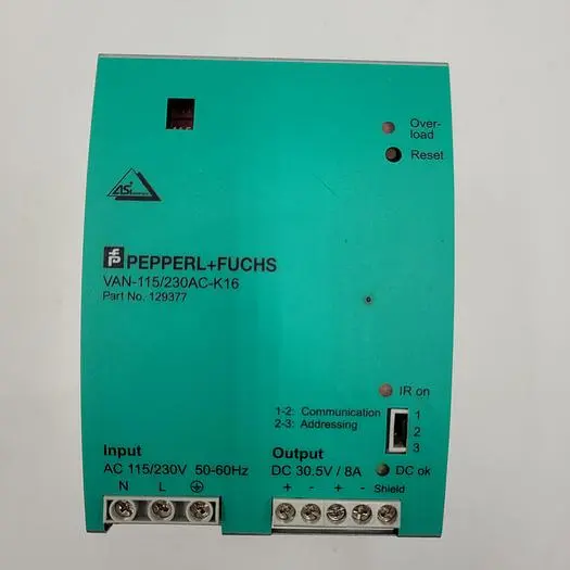 Used PEPPERL + FUCHS PEPPERL FUCHS POWER SUPPLY VAN-115/230AC-K16 / 12977 Power Supplies | ND Industrial Surplus #1221357