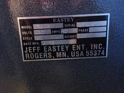 Used 1998 EASTEY ET1608 Miscellaneous Packaging Equipment Ohio US | HGR 24 #867241