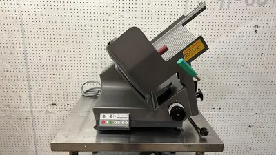 Used Bizerba Used Bizerba GSP HD Automatic 13" Gravity Deli Meat Slicer - 120V - JJ Slicers / Dicers / Cutters Illinois US | Falcon Restaurant Supply #1373501