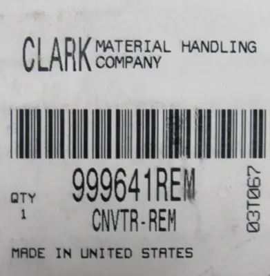 NEW CLARK 999641REM TORQUE CONVERTER CONVTR-REM 03T067
