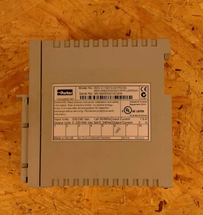 Used Parker PARKER 650V-21130010-001P00-B2 PLC Processors | Palmetto Automation #1149115